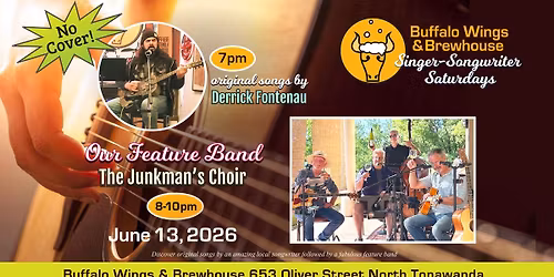 Singer-Songwriter Saturday w\/Junkman's Choir, Derrick Fontenau