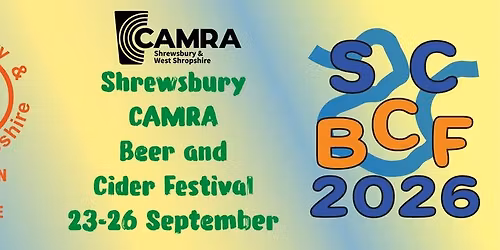 Shrewsbury CAMRA Beer and Cider Festival 2026