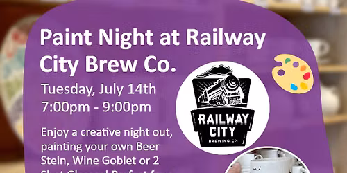 Paint Night at Railway City Brewing Co.