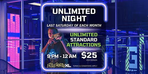 Unlimited Night | Zap Zone XL Lansing