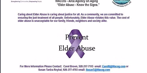 Elder Abuse Prevention Seminar - LHC 