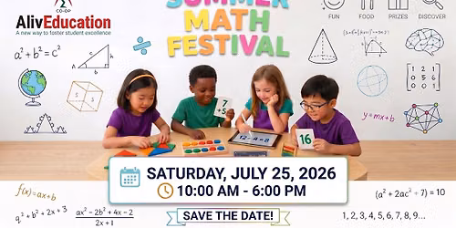 Summer Math Festival hosted by AlivEducation