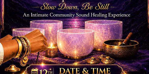 Slow Down Be Still, A Community Sound Bath On The Beach