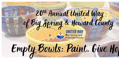 United Way 20th Annual Empty Bowls Painting Party