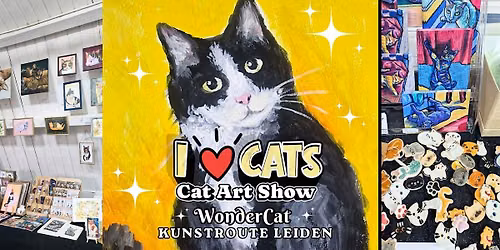 I Love Cats - cat art market & exhibition - 20 artists - workshops