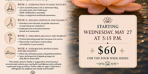4 Week Gentle Introduction to Yoga Class