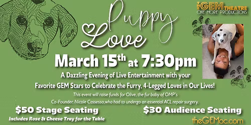 Puppy Love! A GEM Cabaret