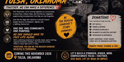 HOMELESS DAY: TULSA, OKLAHOMA \u2764\ufe0f\ud83e\udd1d
