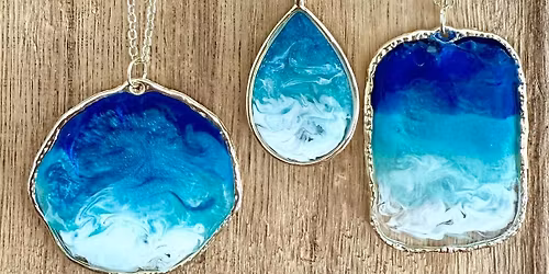 Create your own beautiful ocean inspired resin jewelry!