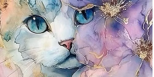 Cat Marble Art