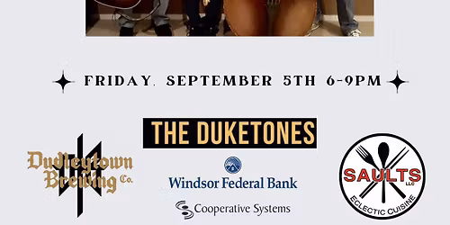 Live Music by The Duketones