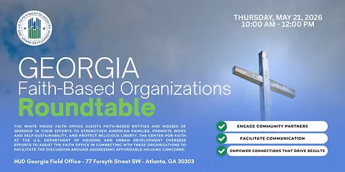 HUD Georgia Faith-Based Organizations Roundtable