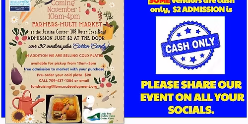 FARMERS & MULTI-MARKET FAIR & COLD PLATE SALE