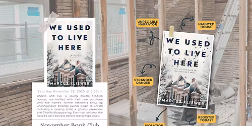 Yellow Canary November Book Club: We Used to Live Here by Marcus Kliewer