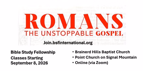 Bible Study Fellowship study on the book of Romans
