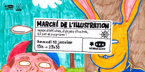 March\u00e9 de l'illustration au Brise Glace