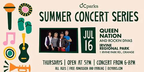 Queen Nation: 2026 OC Parks Summer Concert Series
