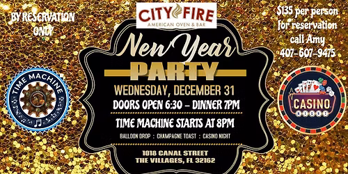 Time Machine @ City Fire Sumter to Ring in the New Year 12\/31\/25 8pm-12:15am