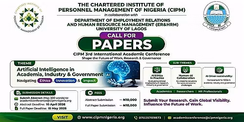 CIPM 3rd Int'l Academic Conference: AI in Academia, Industry and Government