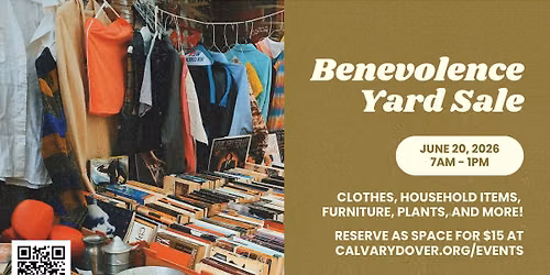 Benevolence Yard Sale