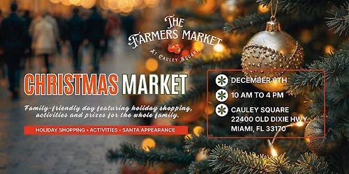 Christmas Themed Farmers Market