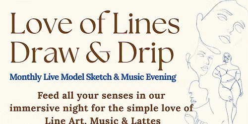 Draw & Drip :Live Music & Model Sketch Night in Old City @timeandpeacecafe