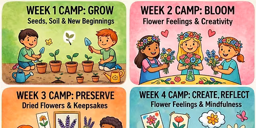 Kids Flower & Nature Summer Camp \u2013 4 Week Experience