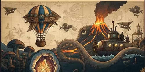 42eme salon de Min\u00e9raux et Fossiles - De l\u2019imaginaire de Jules Verne \u00e0 la r\u00e9alit\u00e9 des volcans.