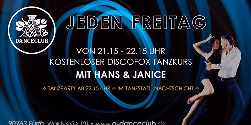 Kostenloser Discofox Tanzkurs 