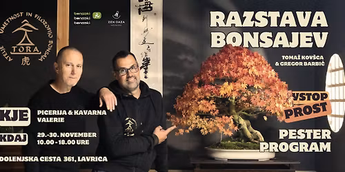 \ud83e\udeb4 Razstava bonsajev in vodeni ogledi te mojstrske umetnosti