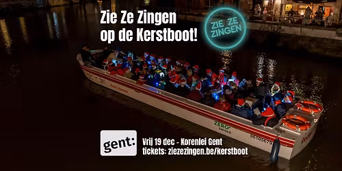 Zie Ze Zingen op de Kerstboot!