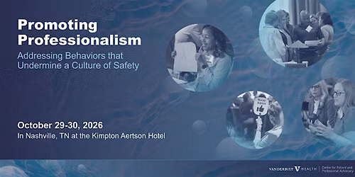 Promoting Professionalism - In Nashville, October 29-30, 2026