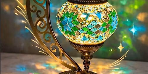 Pittsboro At West End Emporium- Turkish Mosaic Lamp Workshop- Moon Lamp