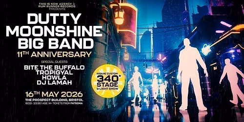 Dutty Moonshine Big Band - 11th Anniversary, Bristol, Insane 2 Story Custom Stage