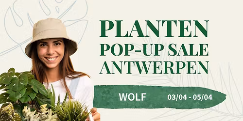 Planten Pop-Up Sale in Wolf Antwerpen