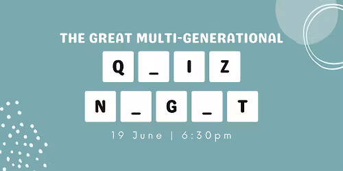 The Great Generational Mash-up Quiz JUNE