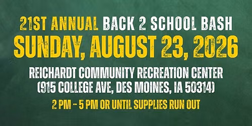 21st Annual Back 2 School Bash