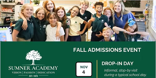 Sumner Academy Admissions Drop-in Day