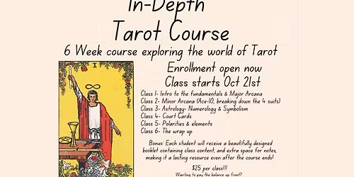 In-Depth Tarot Course