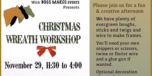 Christmas Wreath workshop