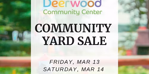 Community yard sale