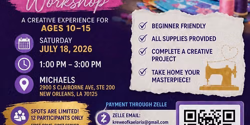 Kaeloria Kids Sew & Create Workshop
