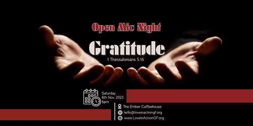 Gratitude: Open Mic Night