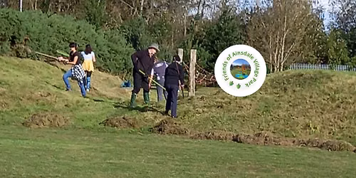 Ainsdale Park annual grass raking