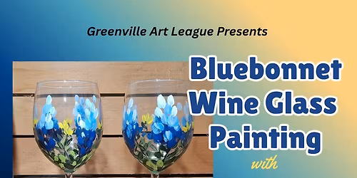 Bluebonnet Wine Glass Painting