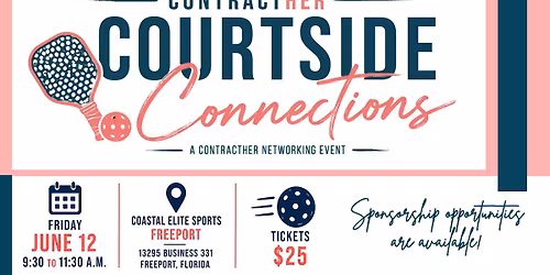 Courtside Connections: A ContractHER Pickleball Mixer