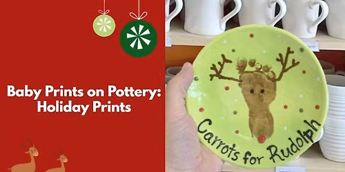Baby Prints on Pottery: Holiday Prints