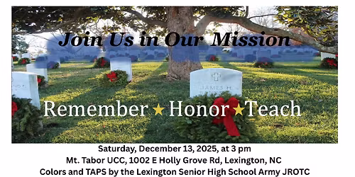 Wreaths Across America at Mt. Tabor UCC