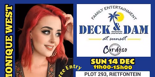 MONIQUE WEST @ CARDOSO DECK AND DAM AT SUNSET, PLOT 293, RIETFONTEIN, MULDERSDRIFT 