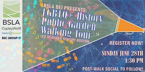 LGBTQIA+ History Public Garden Walking Tour + Social